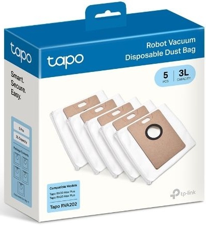 TP-Link Tapo RVA202 wegwerpstofzakken (5 stuks) - Stofzuigerzakken
