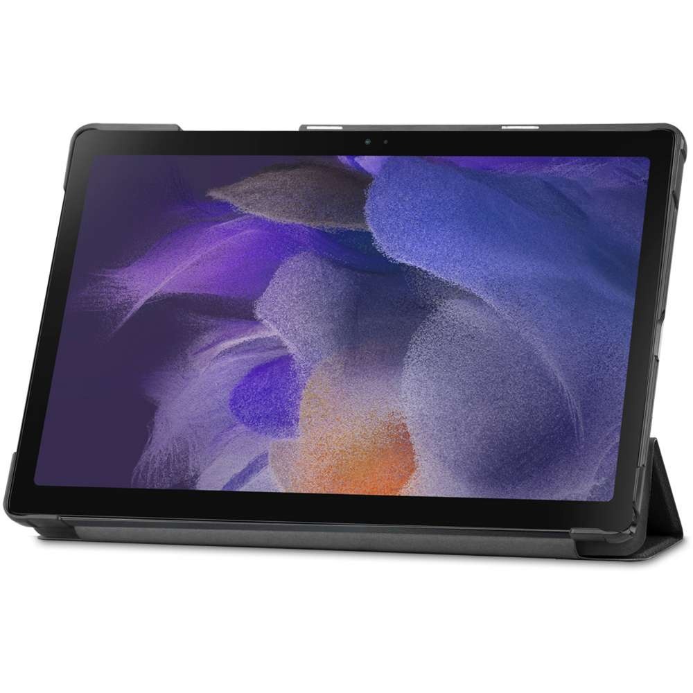 Just in Case Smart Tri-Fold Case - Samsung Galaxy Tab A8 - Zwart - Beschermhoes