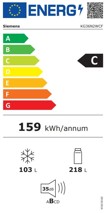 Siemens KG36N2WCF extraKlasse - Koel-vriescombinatie