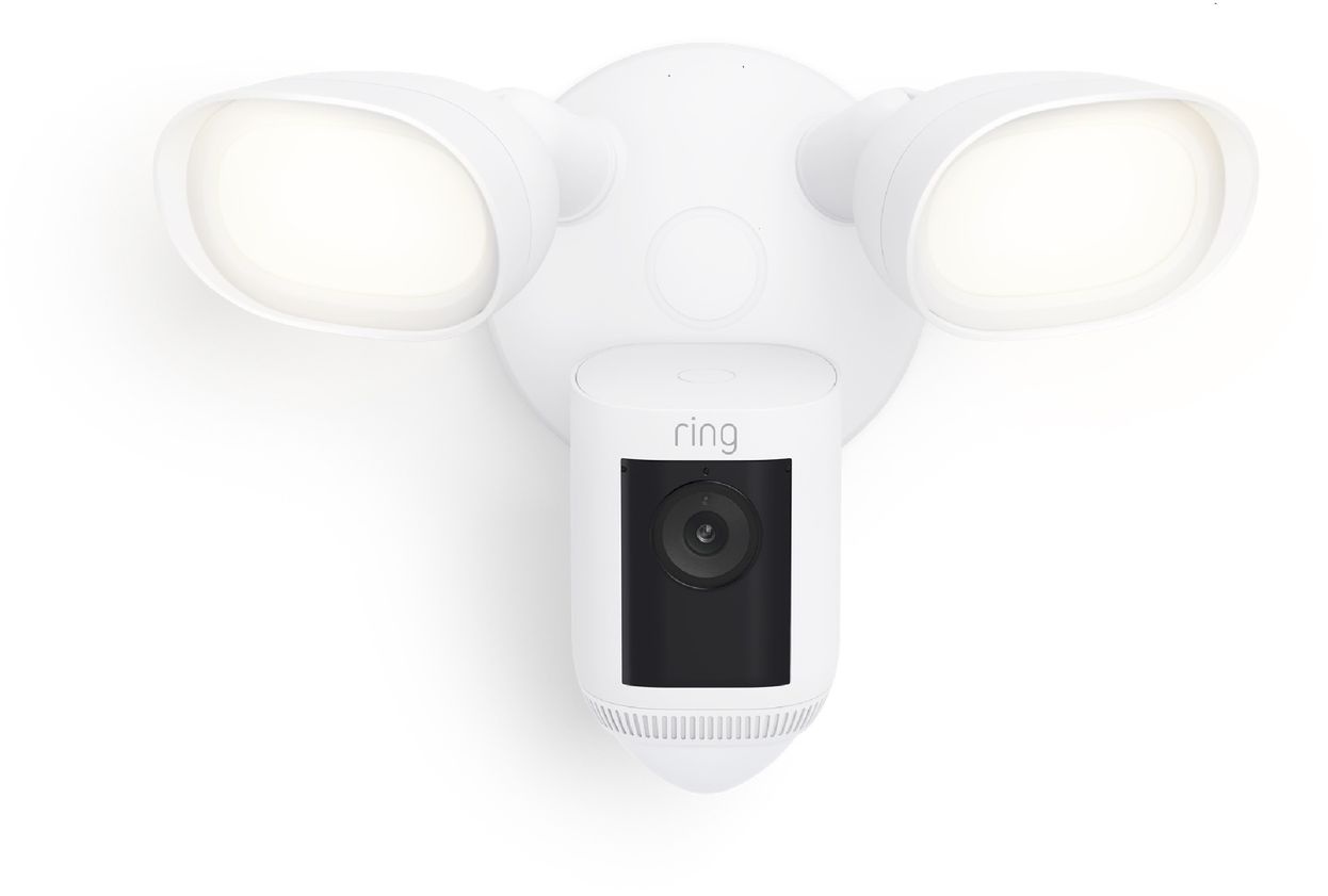 Ring Floodlight Cam Wired Pro Wit - Beveiligingscamera