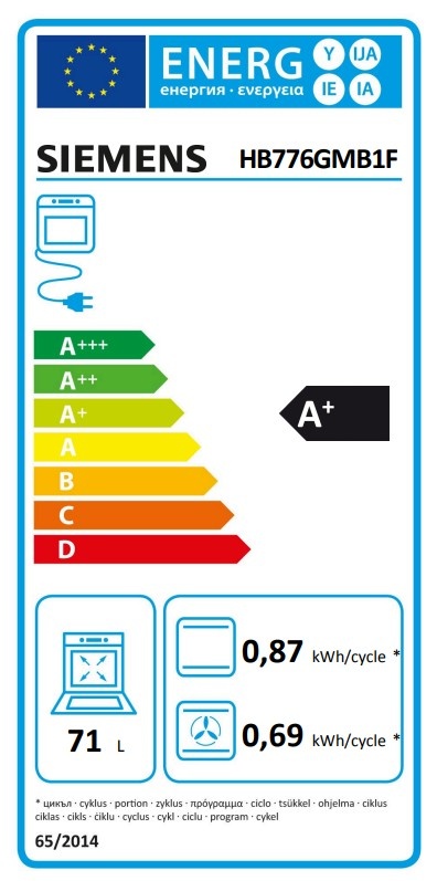 Siemens HB776GMB1F extraKlasse - Inbouw oven