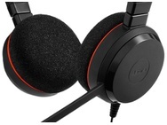 Jabra Evolve 20 MS Stereo (Zwart/Rood) - Headset