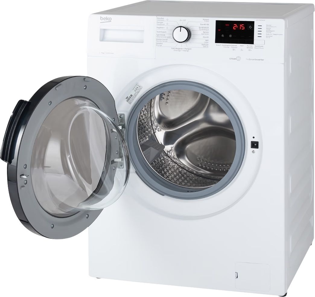 Beko WTV7825XCW1 SteamCure - Wasmachine