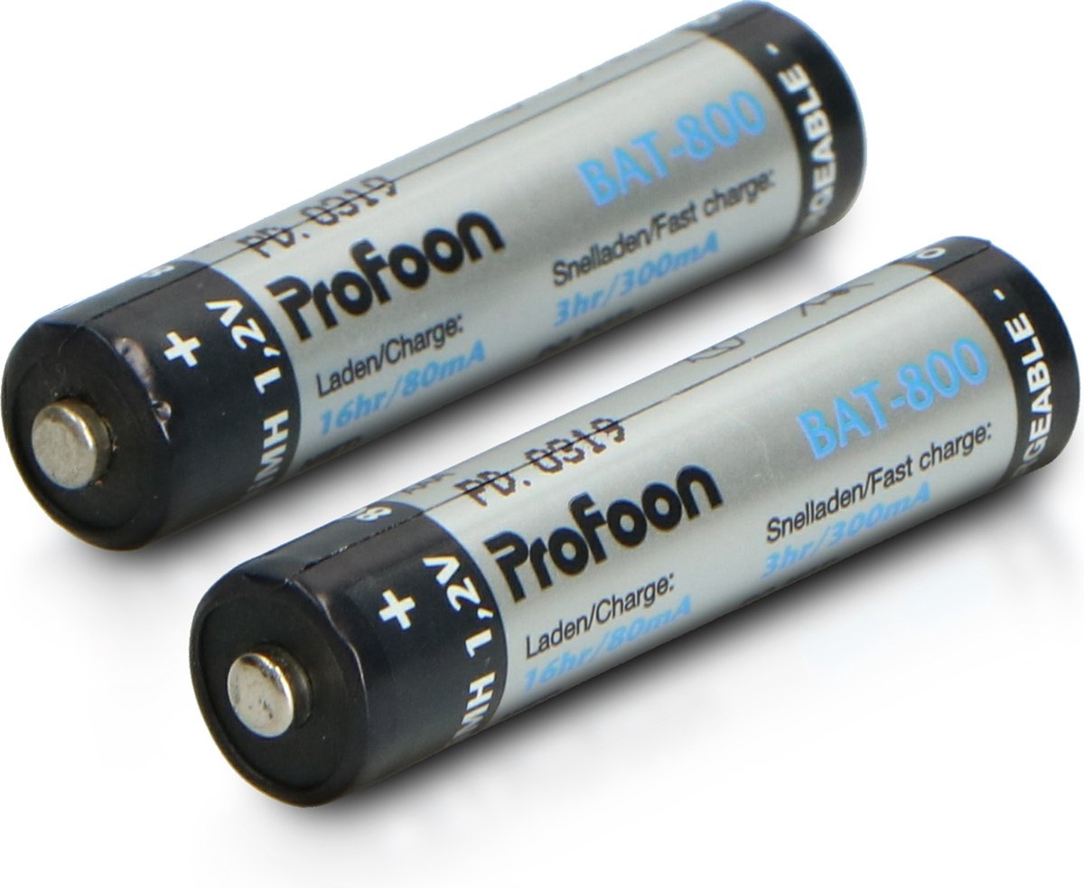 Profoon BAT-800 AAA Oplaadbare batterijen