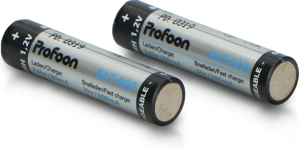 Profoon BAT-800 AAA Oplaadbare batterijen