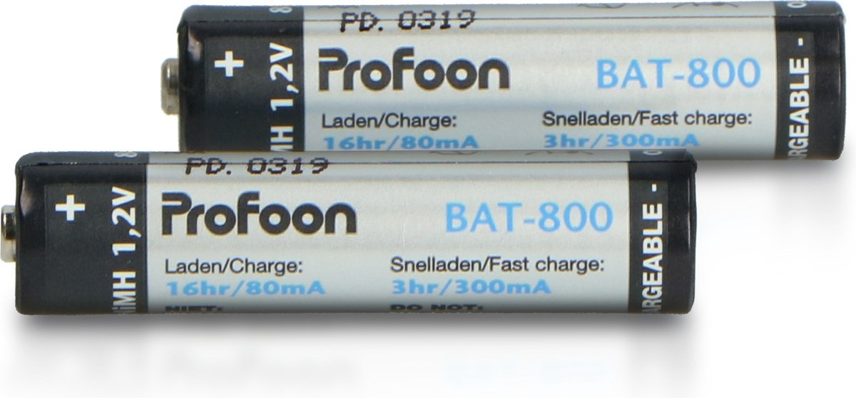 Profoon BAT-800 AAA Oplaadbare batterijen