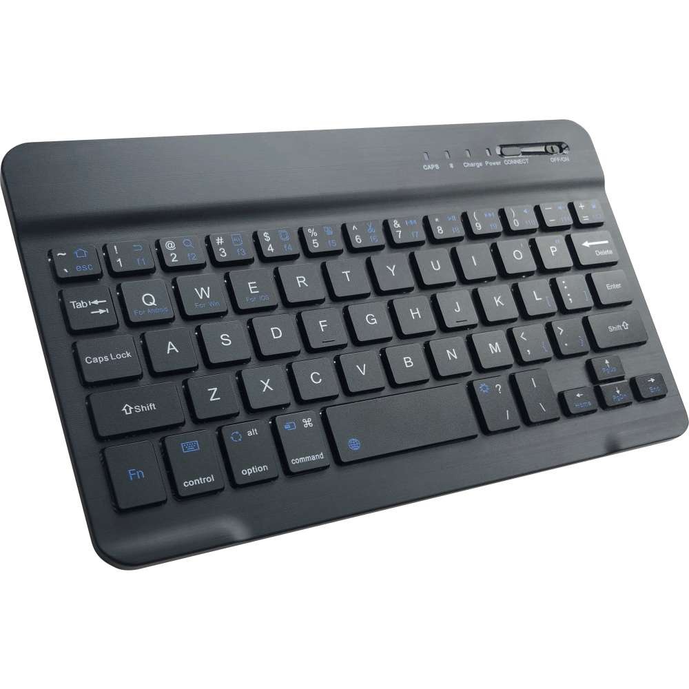 Just in Case Vintage Bluetooth Keyboard Cover - Samsung Galaxy Tab A8 - Blauw - Beschermhoes