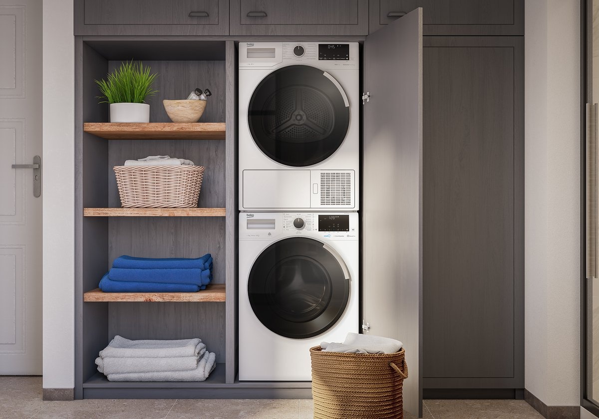 Beko B5DT510446W - Was-droogcombinatie
