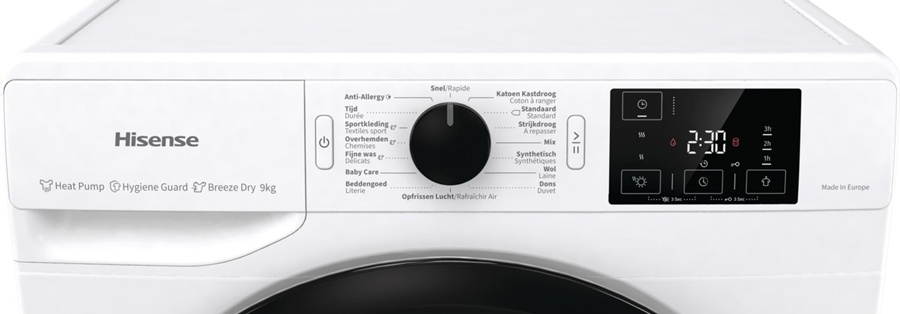 Hisense DHGE904 - Warmtepompdroger