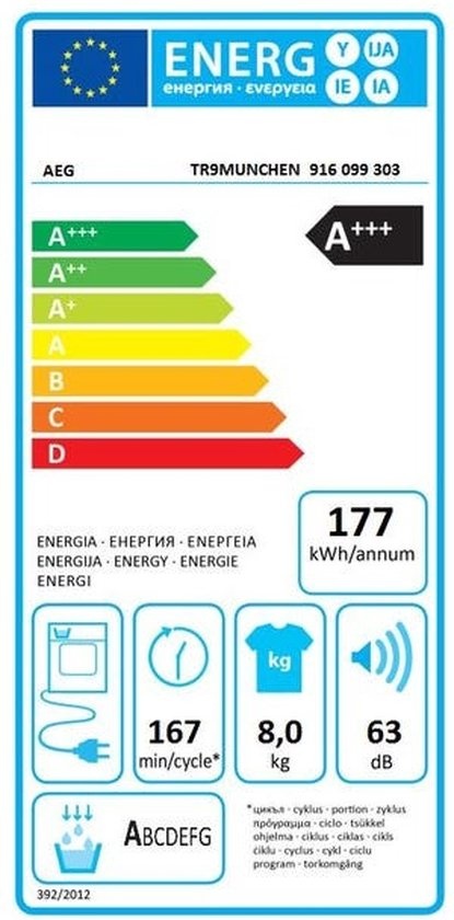 AEG TR9MUNCHEN 9000 Serie AbsoluteCare Plus - Warmtepompdroger