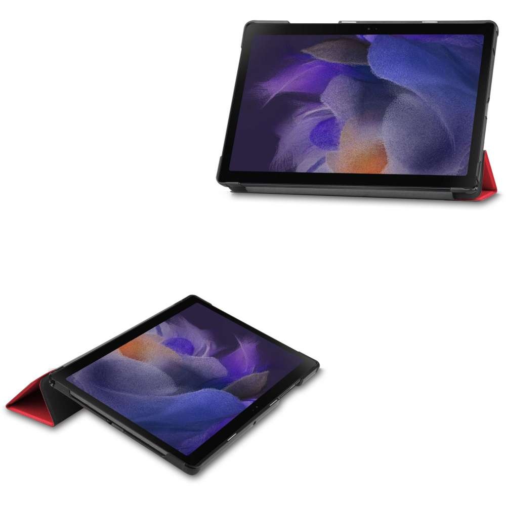 Just in Case Smart Tri-Fold Case - Samsung Galaxy Tab A8 - Rood - Beschermhoes