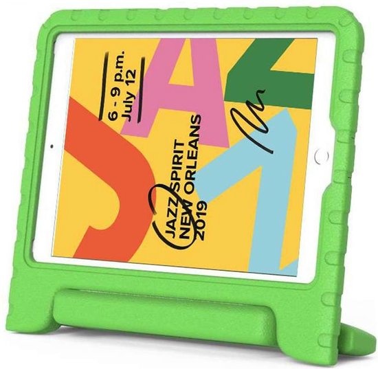 Just In Case Kids Case Cassic - Apple iPad 10.2 - Groen - Beschermhoes