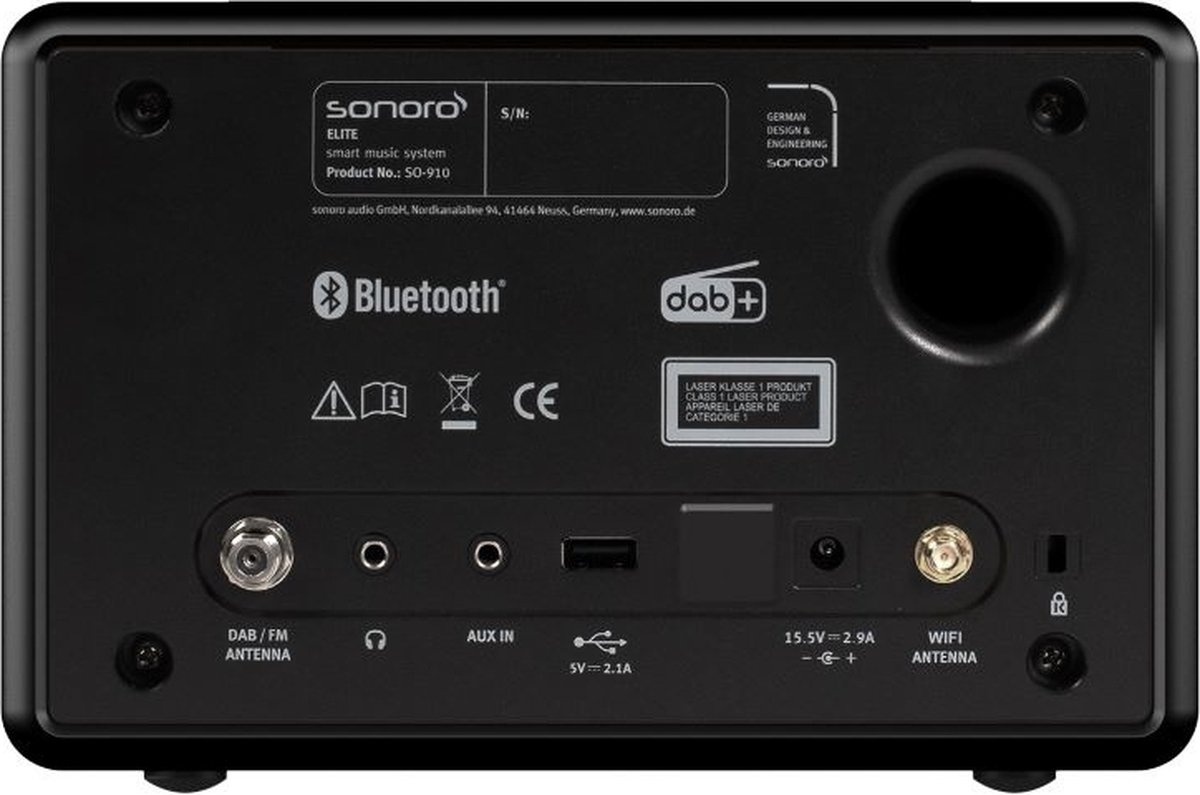 Sonoro ELITE X Zwart - Radio