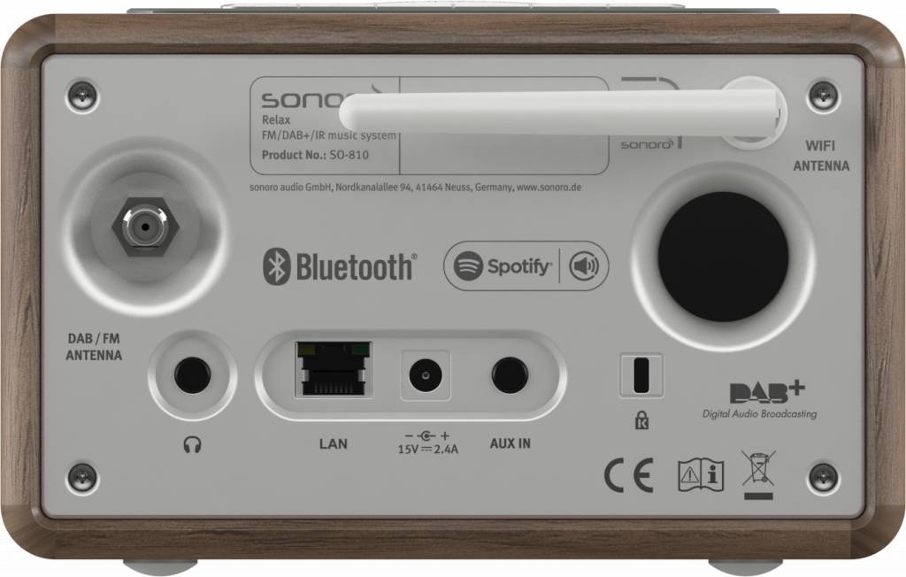 Sonoro RELAX SO-810 V2 Walnoot - CD speler