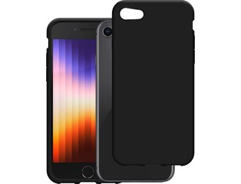 Just in Case Soft TPU Case voor iPhone SE 2020/SE 2022 Zwart - Telefoonhoesje