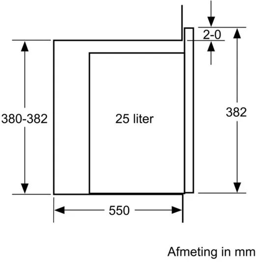 Bosch BFL554MS0 - Inbouw magnetron