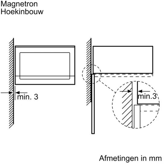 Bosch BFL554MS0 - Inbouw magnetron