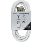 Musthavz laadkabel USB-A naar Lightning 1 meter Wit