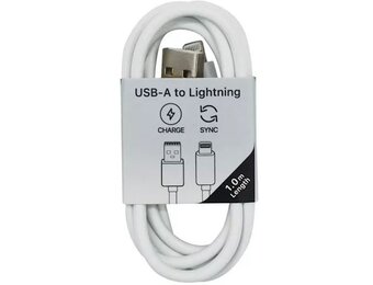 Musthavz laadkabel USB-A naar Lightning 1 meter Wit