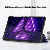 Just in Case Smart Tri-Fold Case - Lenovo M10HD - Blauw - Beschermhoes