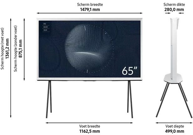 Samsung The Serif QLED 4K 65LS01B Cloud White (2023) - QLED TV