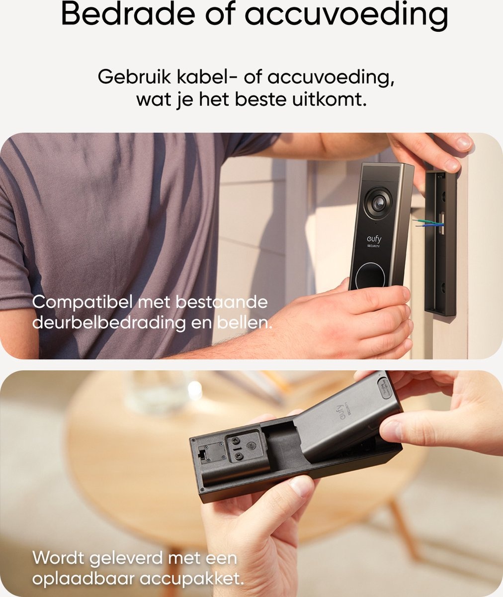 Eufy Video Doorbell E340 (Uitbreiding) - Deurbel