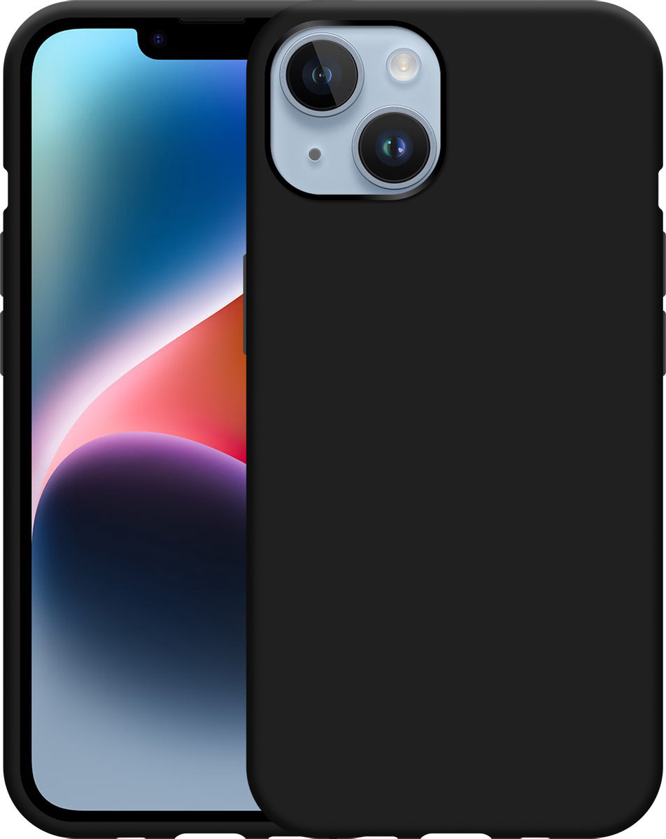 Cazy Soft TPU Case Zwart voor iPhone 14 - Beschermhoes