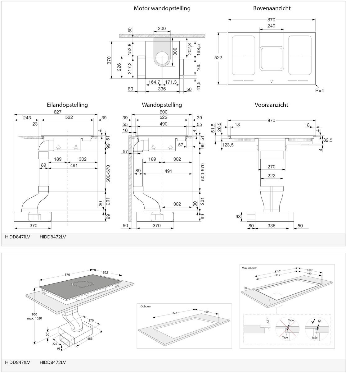 ATAG HIDD8472LV - Inductiekookplaat