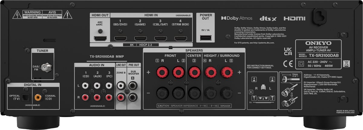 Onkyo TX-SR3100 - Receiver