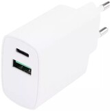 Musthavz thuislader USB-A+USB-C Wit