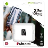 Kingston Canvas Select Plus 32GB Micro SDHC geheugenkaart - Micro SD kaart