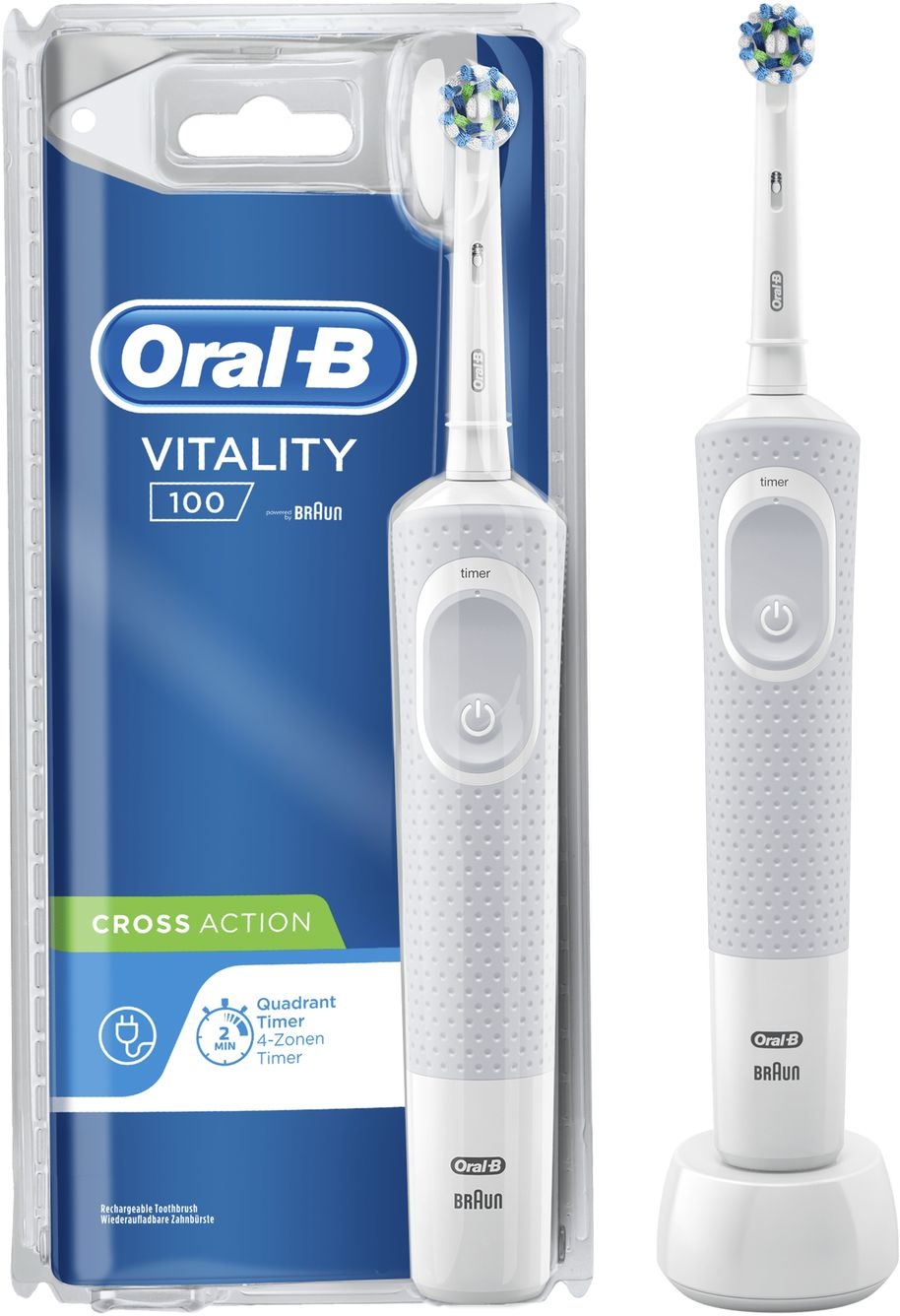 Oral-B Vitality 100 Cross Action Wit D100.413 - Elektrische tandenborstel