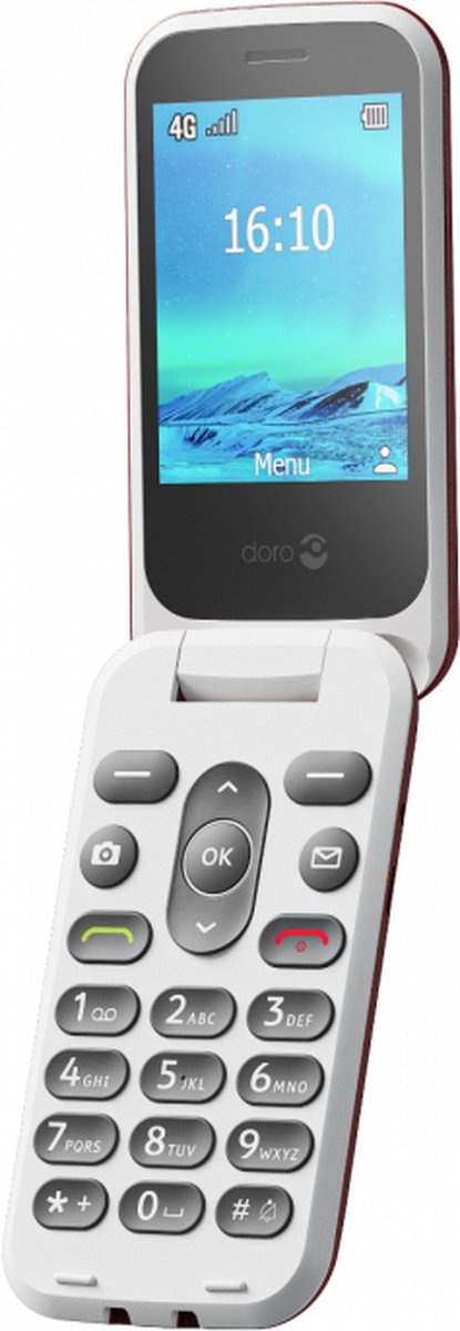 Doro 2820 4G Rood - Mobiele telefoon
