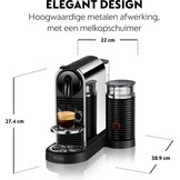 De'Longhi Nespresso CitiZ Platinum & Milk EN330.M - Koffiemachine