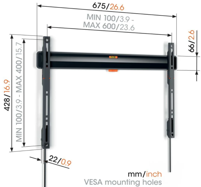 Vogel's TVM 3605 Muurbeugel 40-100 inch - TV muurbeugel