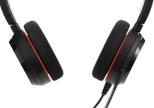 Jabra Evolve 20 MS Stereo (Zwart/Rood) - Headset
