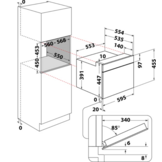 Indesit MWI 3445 BL - Inbouw magnetron