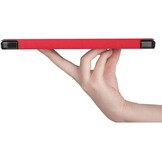 Just in Case Samsung Galaxy Tab S7 TriFold Smart Book Case Pen Slot Rood - Beschermhoes