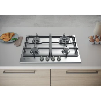 Indesit THP 641 W/IX/I NL - Gaskookplaat