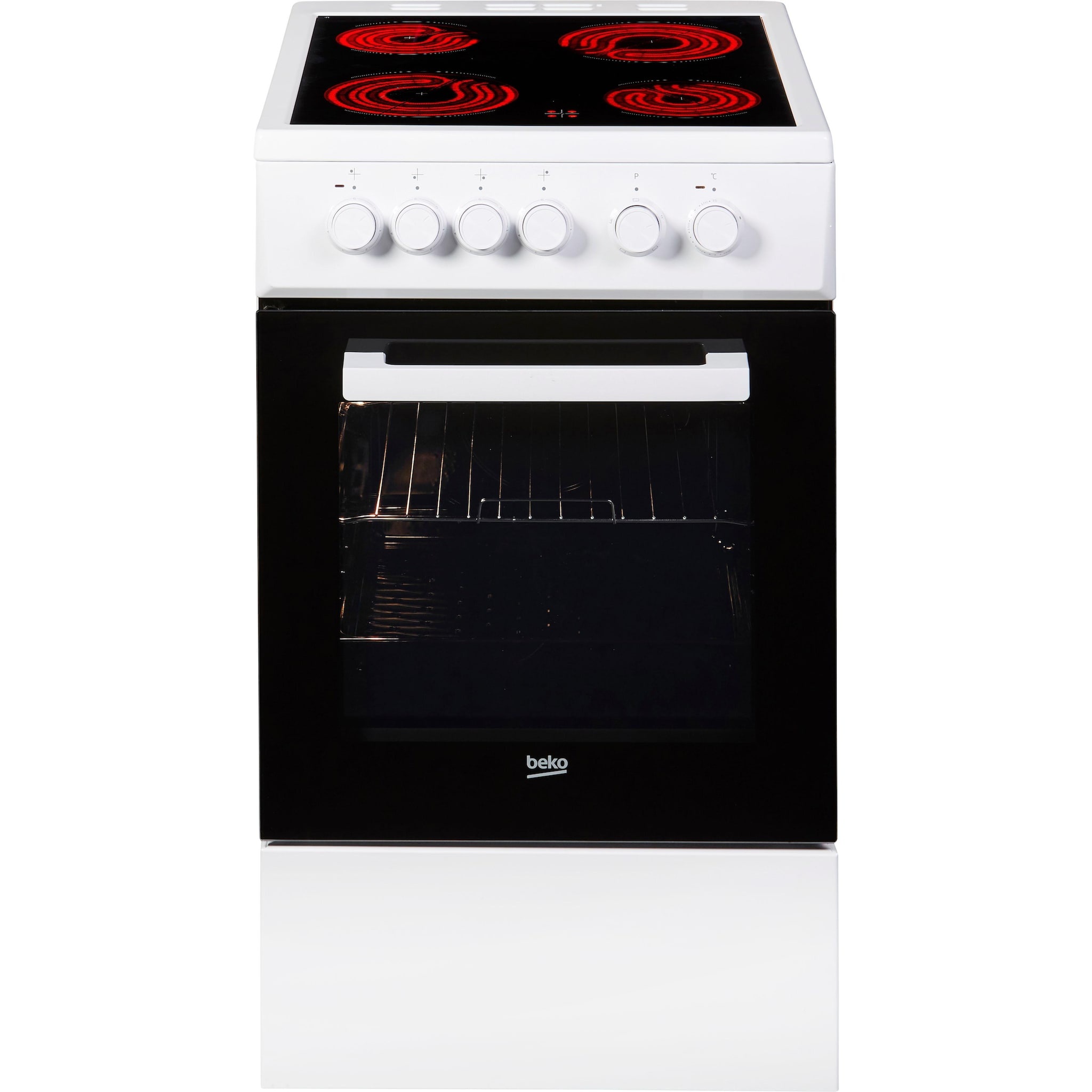 Beko FSS57000GW - Keramisch fornuis