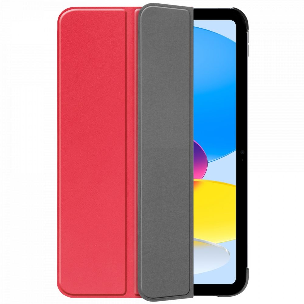 Just in Case Smart Tri-Fold Case - Apple iPad 2022 - Rood - Beschermhoes