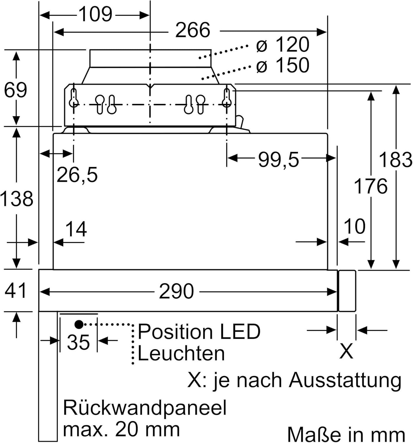 Bosch DFL064A52 - Vlakscherm afzuigkap