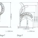 Hapro Onyx 14/1 T Horizontaal Half-body solarium - Zonnehemel