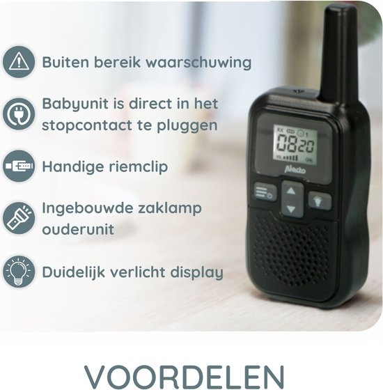 Alecto DBX80BK - Babyfoon