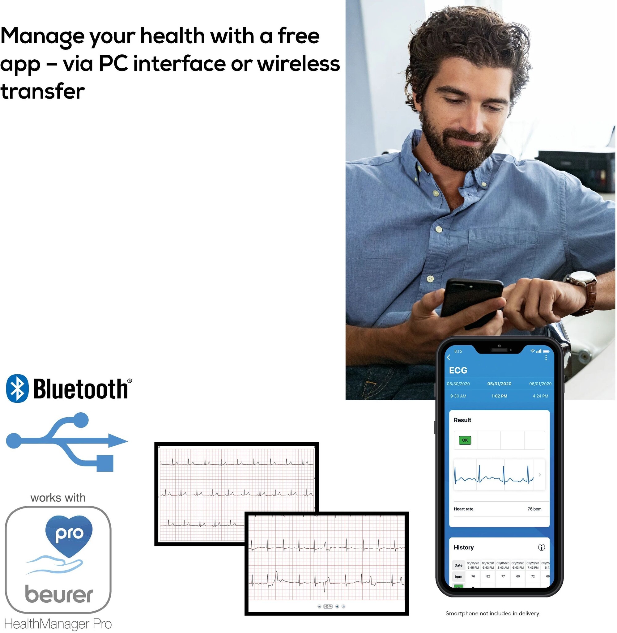 Beurer ME 90 Mobiel ECG apparaat