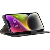 Cazy Wallet Classic voor iPhone 14 Zwart - Telefoonhoesje