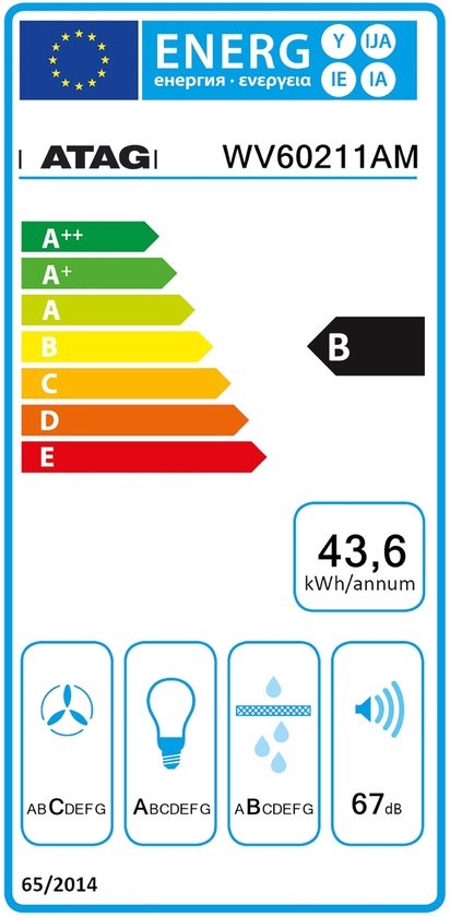 ATAG WV60211AM - Vlakscherm afzuigkap