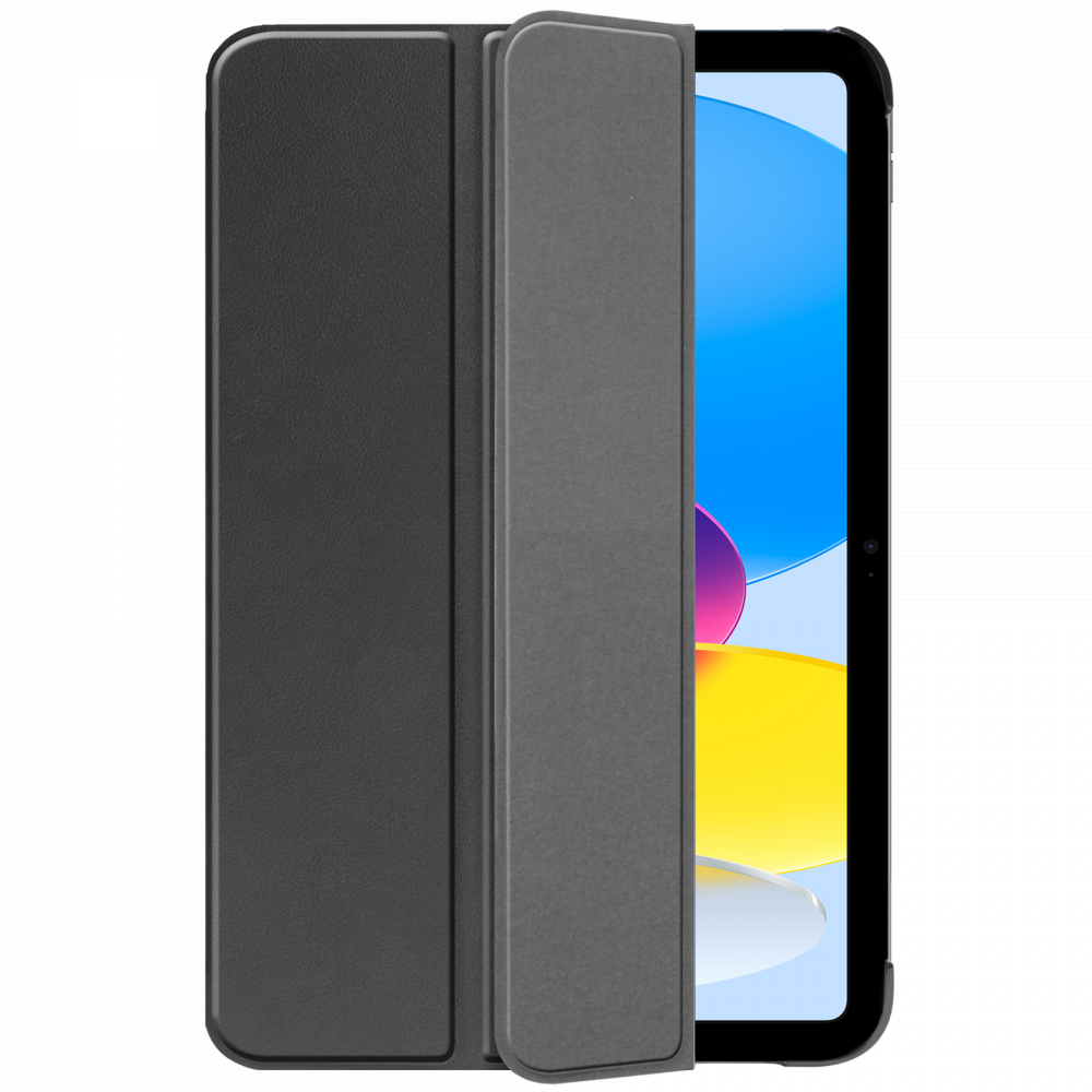 Just in Case  Smart Tri-Fold Case - Apple iPad 2022 - Zwart - Tablethoes