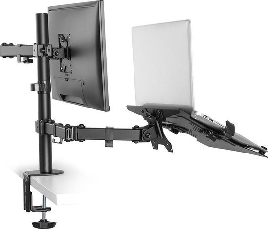 Neomounts by Newstar Flat Screen & Notebook Desk Mount (clamp/grommet) - TV muurbeugel