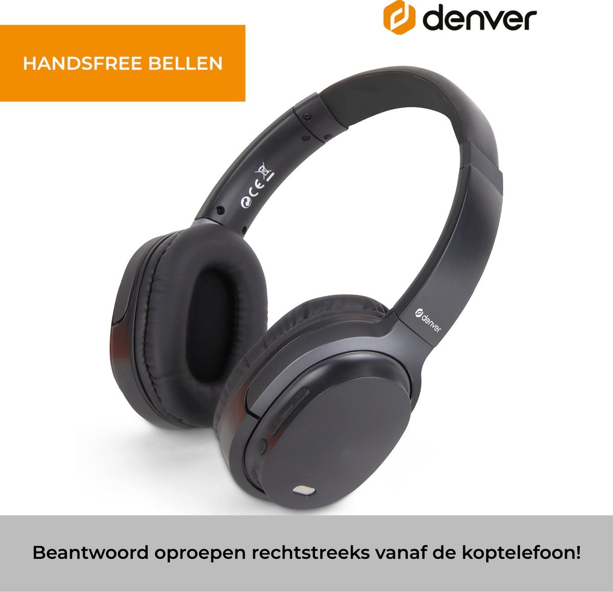 Denver BTN-210B - Draadloze koptelefoon